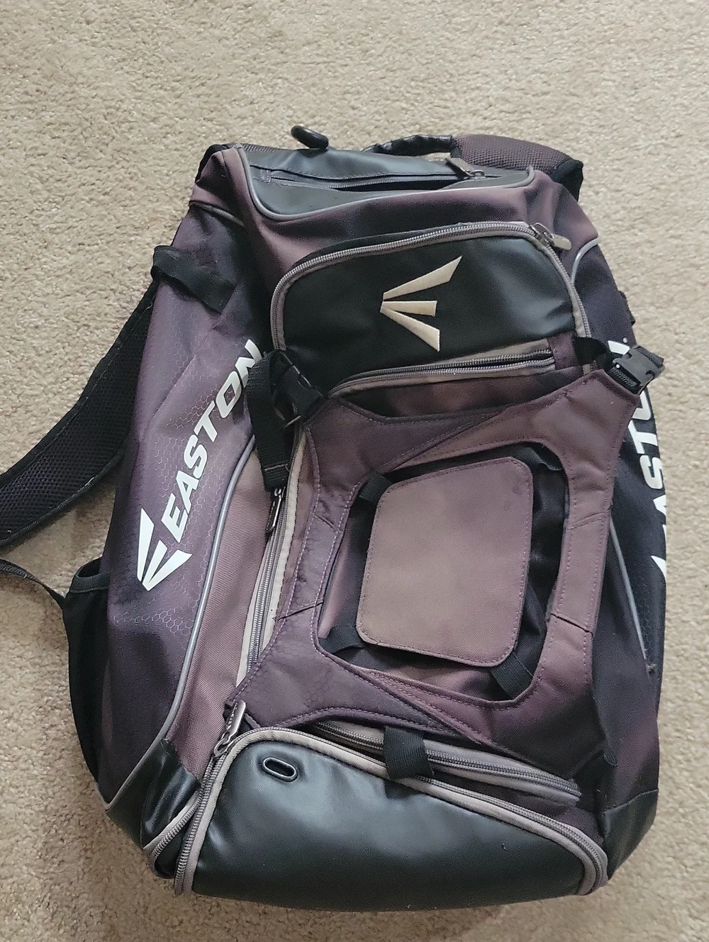 Easton WALK-OFF IV backpack. SOME FAIDING, SOME STAINING, BUT FUNCTIONAL.